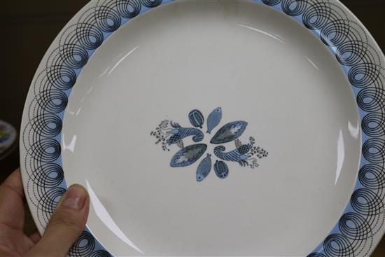 Eric Ravilious for Wedgwood - three plates and a later mug